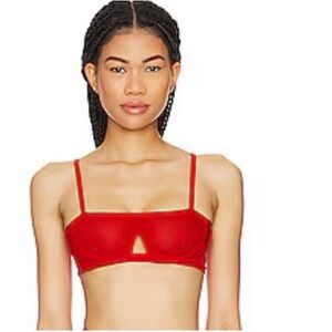 Free People X We are HAH Bra in Blood Orange